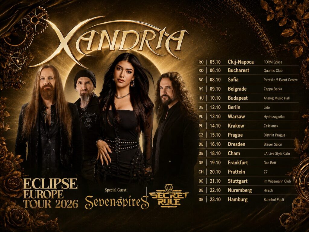 XANDRIA | SUPPORT: SEVEN SPIRES, SECRET RULE — upcoming concert